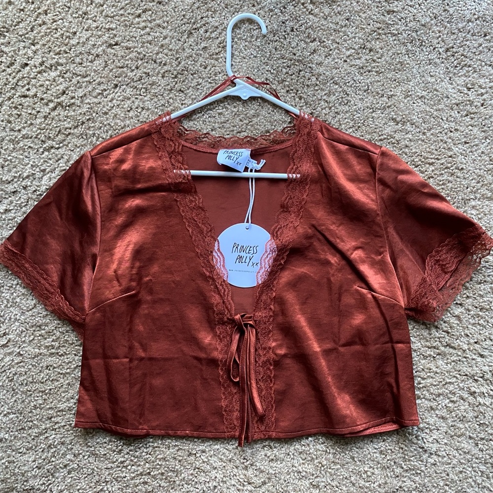 Princess Polly Vintage Tie Up Top